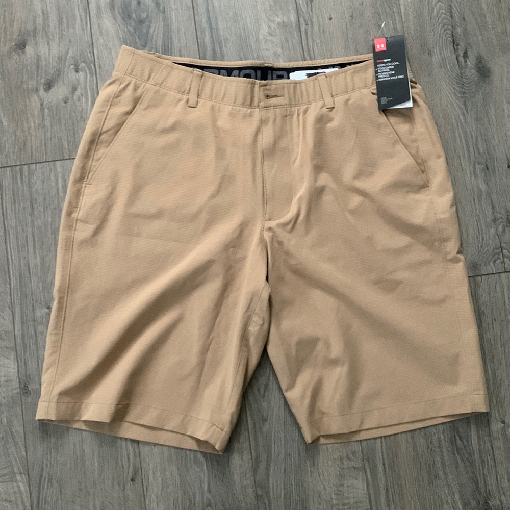 UA khaki shorts - 36 waist - BRAND NEW